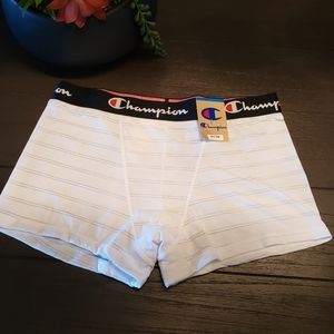 CHAMPION Women's White Boyshorts Boxer Briefs--XL